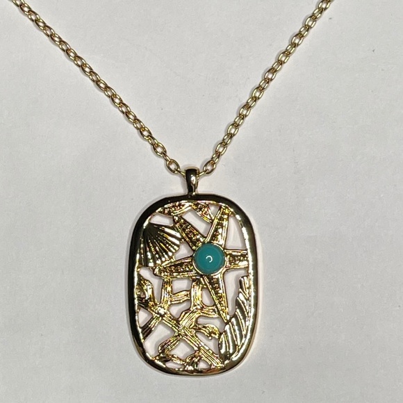 Lilly Pulitzer Starfish Shell Long Chain Necklace